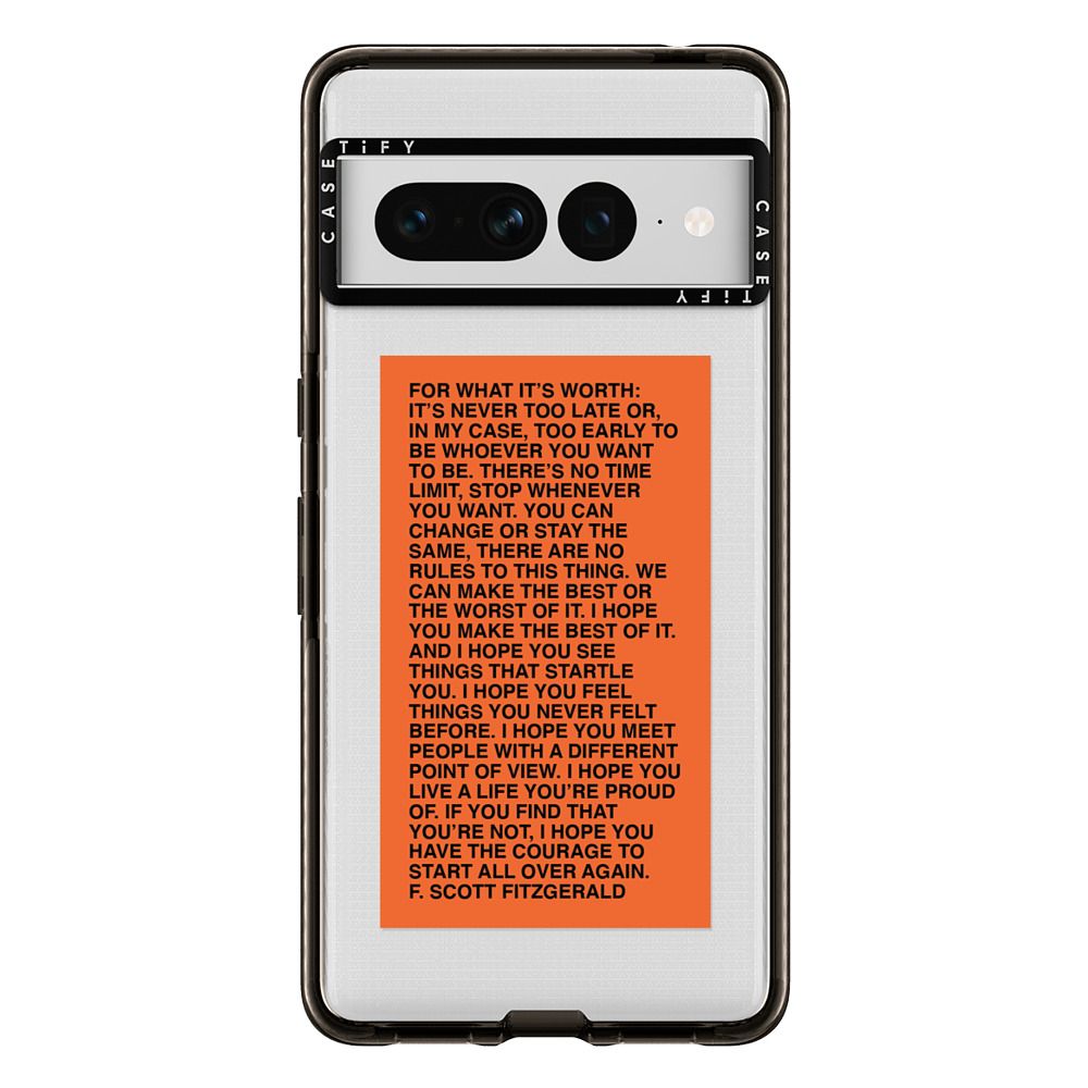 Impact Pixel 7 Pro Case - For What It's Worth Phone Case by Quotes by Christie