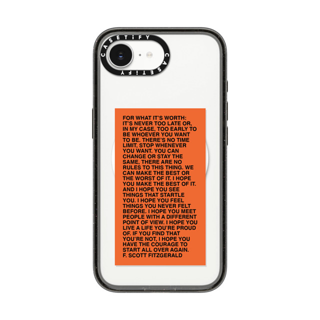 Quotes by Christie x CASETiFY iPhone 16e ケース Quote,Typography ブラック インパクトケース MagSafe対応 For What It's Worth Phone Case by Quotes by Christie Back to School Quotes by Christie x CASETiFY iPhone 16e ケース Quote,Typography ブラック インパクトケース MagSafe対応 For What It's Worth Phone Case by Quotes by Christie Back to School