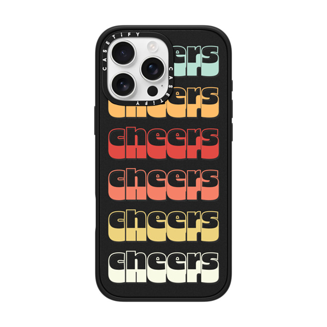 Quotes by Christie x CASETiFY iPhone 16 Pro Max Case Typography マットブラック Impact Case MagSafe Compatible Cheers Mother's Day Quotes by Christie x CASETiFY iPhone 16 Pro Max Case Typography マットブラック Impact Case MagSafe Compatible Cheers Mother's Day