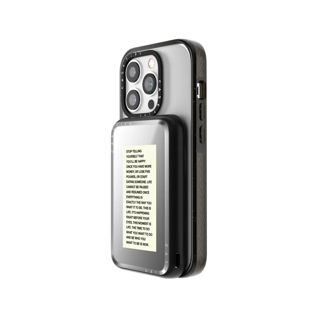 Mirror Power Bank MagSafe Compatible - This Moment is Life