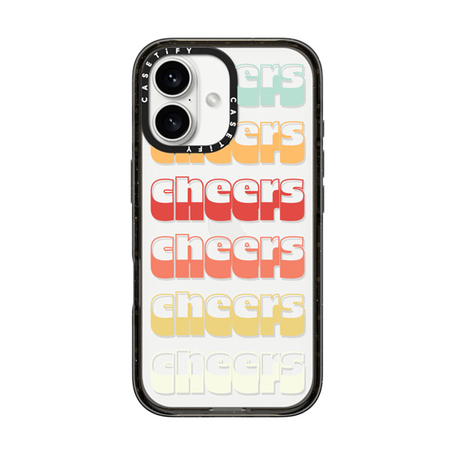 Quotes by Christie x CASETiFY iPhone 16 Case Typography ブラック インパクトケース Cheers Mother's Day Quotes by Christie x CASETiFY iPhone 16 Case Typography ブラック インパクトケース Cheers Mother's Day