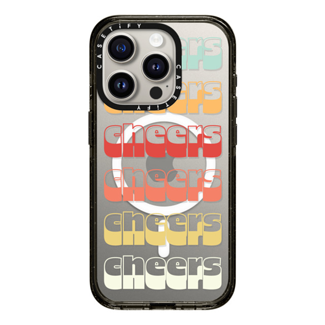 Quotes by Christie x CASETiFY iPhone 15 Pro Case Typography ブラック インパクトケース MagSafe対応 Cheers Mother's Day Quotes by Christie x CASETiFY iPhone 15 Pro Case Typography ブラック インパクトケース MagSafe対応 Cheers Mother's Day