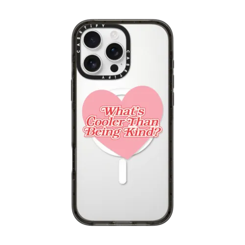 iPhone 16 Pro Max - Cooler Than Being Kind Phone Case by Quotes by Christie