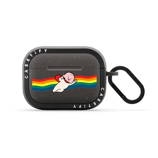 TARO OONO x CASETiFY AirPods Pro Cartoon,Rainbow Matte Charcoal バウンス ケース SUPER HERO by TARO OONO New iPhone TARO OONO x CASETiFY AirPods Pro Cartoon,Rainbow Matte Charcoal バウンス ケース SUPER HERO by TARO OONO New iPhone