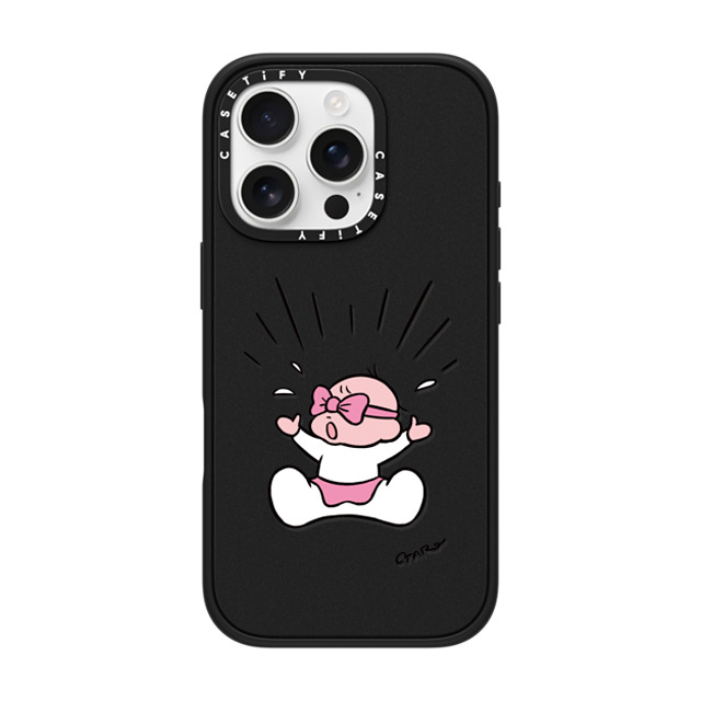TARO OONO x CASETiFY iPhone 16 Pro Case Cartoon Matte Black Impact Case MagSafe Compatible Happening by TARO OONO Father's Day TARO OONO x CASETiFY iPhone 16 Pro Case Cartoon Matte Black Impact Case MagSafe Compatible Happening by TARO OONO Father's Day