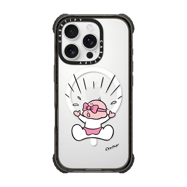 TARO OONO x CASETiFY iPhone 16 Pro Case Cartoon Black ウルトラ インパクトケース MagSafe 対応 Happening by TARO OONO Father's Day TARO OONO x CASETiFY iPhone 16 Pro Case Cartoon Black ウルトラ インパクトケース MagSafe 対応 Happening by TARO OONO Father's Day