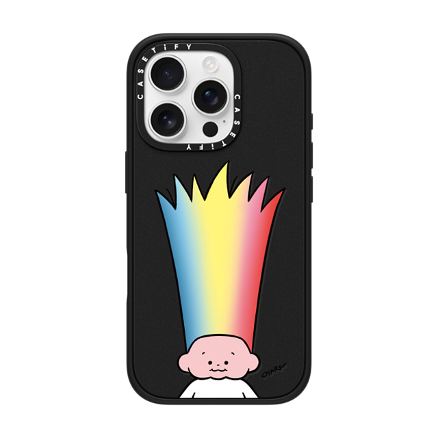 TARO OONO x CASETiFY iPhone 16 Pro ケース Cartoon マットブラック インパクトケース MagSafe対応 Hyper Long Hair by TARO OONO Father's Day TARO OONO x CASETiFY iPhone 16 Pro ケース Cartoon マットブラック インパクトケース MagSafe対応 Hyper Long Hair by TARO OONO Father's Day