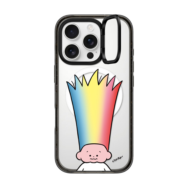 TARO OONO x CASETiFY iPhone 16 Pro ケース Cartoon ブラック インパクトリングスタンドケース MagSafe対応 Hyper Long Hair by TARO OONO Father's Day TARO OONO x CASETiFY iPhone 16 Pro ケース Cartoon ブラック インパクトリングスタンドケース MagSafe対応 Hyper Long Hair by TARO OONO Father's Day