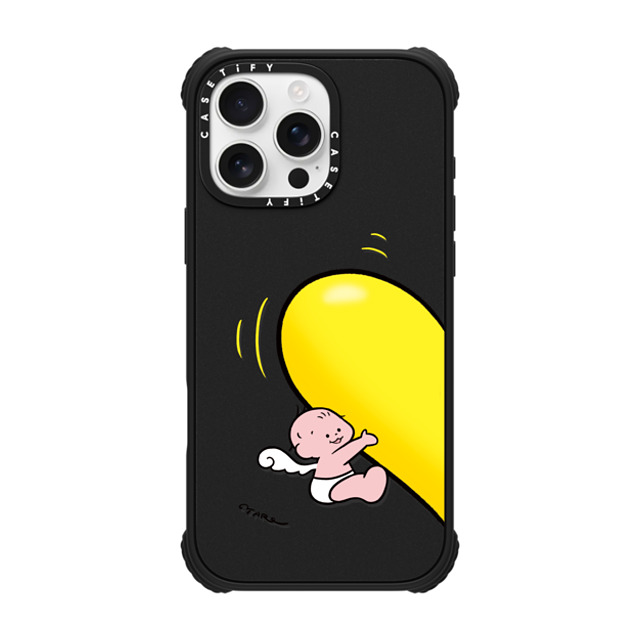 TARO OONO x CASETiFY iPhone 16 Pro Max ケース マットブラック ウルトラ インパクトケース MagSafe 対応 Angel's Heart by TARO OONO