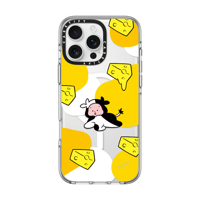 TARO OONO x CASETiFY iPhone 16 Pro Max ケース Cartoon,Food クリア クリア ケース MagSafe対応 Cow by TARO OONO Father's Day TARO OONO x CASETiFY iPhone 16 Pro Max ケース Cartoon,Food クリア クリア ケース MagSafe対応 Cow by TARO OONO Father's Day
