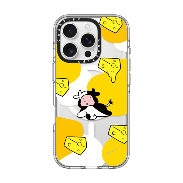 TARO OONO x CASETiFY iPhone 16 Pro Case Cartoon,Food Clear Clear Case MagSafe Compatible Cow by TARO OONO Mother's Day TARO OONO x CASETiFY iPhone 16 Pro Case Cartoon,Food Clear Clear Case MagSafe Compatible Cow by TARO OONO Mother's Day