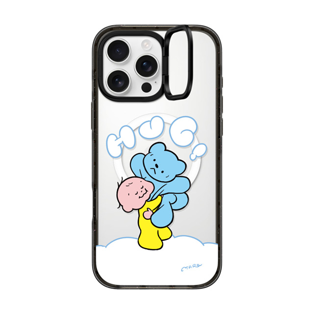 TARO OONO x CASETiFY iPhone 16 Pro Max Case Cartoon,Love Black インパクトリングスタンドケース MagSafe対応 Hug Hug! by TARO OONO Mother's Day TARO OONO x CASETiFY iPhone 16 Pro Max Case Cartoon,Love Black インパクトリングスタンドケース MagSafe対応 Hug Hug! by TARO OONO Mother's Day