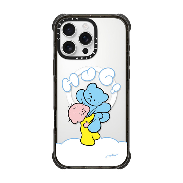 TARO OONO x CASETiFY iPhone 16 Pro Max Case Cartoon,Love Black ウルトラ インパクトケース MagSafe 対応 Hug Hug! by TARO OONO Mother's Day TARO OONO x CASETiFY iPhone 16 Pro Max Case Cartoon,Love Black ウルトラ インパクトケース MagSafe 対応 Hug Hug! by TARO OONO Mother's Day