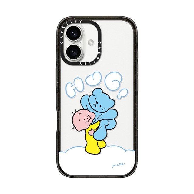 TARO OONO x CASETiFY iPhone 16 Case Cartoon,Love Black インパクトケース Hug Hug! by TARO OONO Mother's Day TARO OONO x CASETiFY iPhone 16 Case Cartoon,Love Black インパクトケース Hug Hug! by TARO OONO Mother's Day