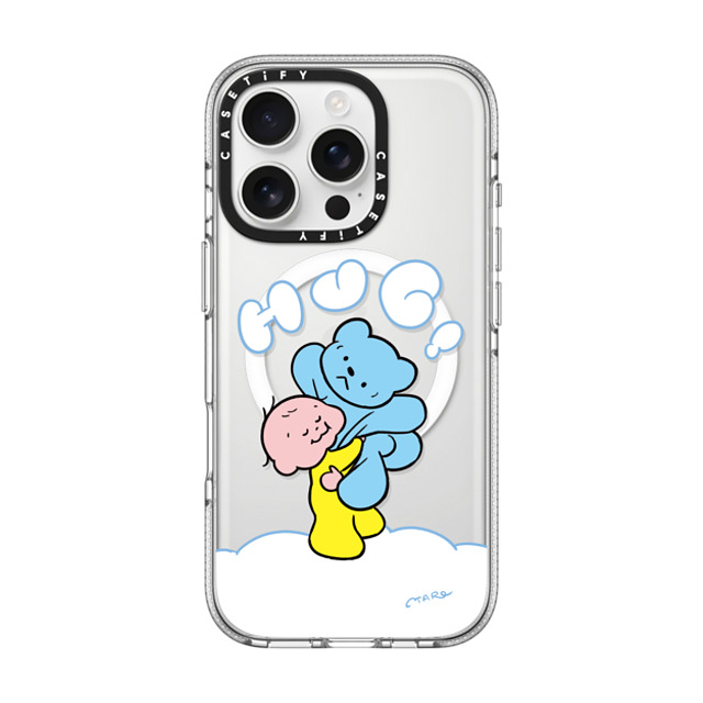 TARO OONO x CASETiFY iPhone 16 Pro Case Cartoon,Love Clear Clear Case MagSafe Compatible Hug Hug! by TARO OONO Mother's Day TARO OONO x CASETiFY iPhone 16 Pro Case Cartoon,Love Clear Clear Case MagSafe Compatible Hug Hug! by TARO OONO Mother's Day