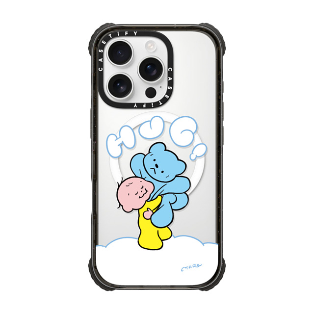 TARO OONO x CASETiFY iPhone 16 Pro Case Cartoon,Love Black ウルトラ インパクトケース MagSafe 対応 Hug Hug! by TARO OONO Mother's Day TARO OONO x CASETiFY iPhone 16 Pro Case Cartoon,Love Black ウルトラ インパクトケース MagSafe 対応 Hug Hug! by TARO OONO Mother's Day