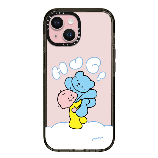 TARO OONO x CASETiFY iPhone 15 Case Cartoon,Love Black インパクトケース Hug Hug! by TARO OONO Mother's Day TARO OONO x CASETiFY iPhone 15 Case Cartoon,Love Black インパクトケース Hug Hug! by TARO OONO Mother's Day