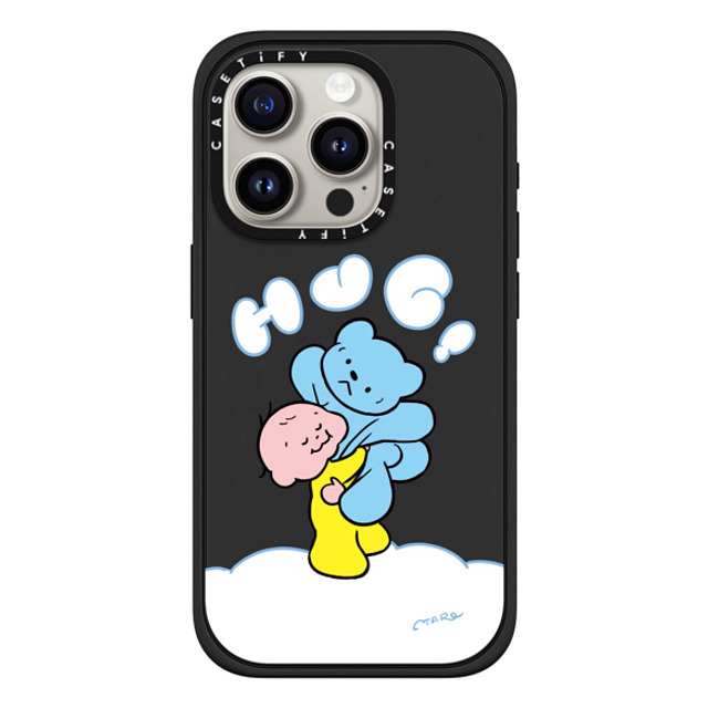 TARO OONO x CASETiFY iPhone 15 Pro Case Cartoon,Love マットブラック Impact Case MagSafe Compatible Hug Hug! by TARO OONO Mother's Day TARO OONO x CASETiFY iPhone 15 Pro Case Cartoon,Love マットブラック Impact Case MagSafe Compatible Hug Hug! by TARO OONO Mother's Day