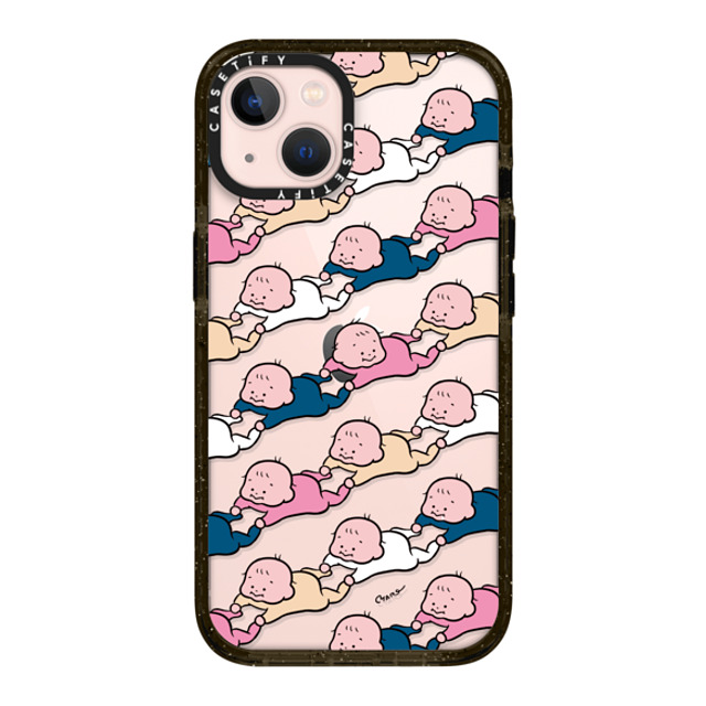 TARO OONO x CASETiFY iPhone 13 ケース ブラック インパクトケース Baby Baby Baby(BLUE & PINK) by TARO OONO