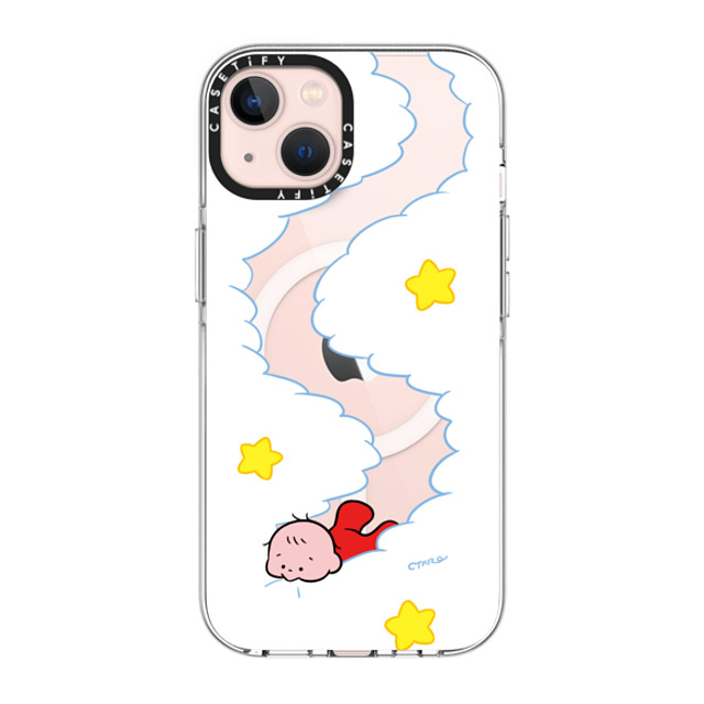 TARO OONO x CASETiFY iPhone 13 ケース クリア クリア ケース MagSafe対応 Eat your clouds by TARO OONO