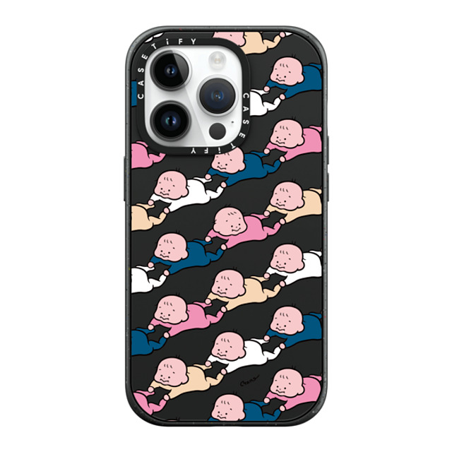 TARO OONO x CASETiFY iPhone 14 Pro ケース マットブラック インパクトケース MagSafe対応 Baby Baby Baby(BLUE & PINK) by TARO OONO