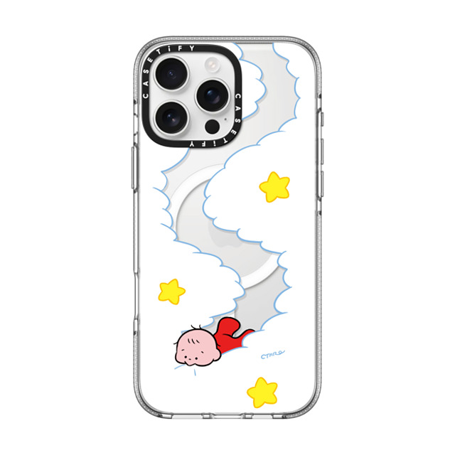 TARO OONO x CASETiFY iPhone 16 Pro Max ケース クリア クリア ケース MagSafe対応 Eat your clouds by TARO OONO