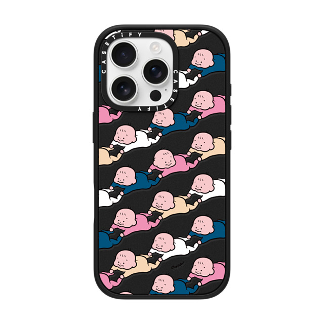 TARO OONO x CASETiFY iPhone 16 Pro ケース マットブラック インパクトケース MagSafe対応 Baby Baby Baby(BLUE & PINK) by TARO OONO