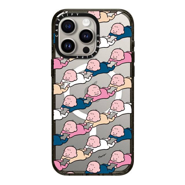 TARO OONO x CASETiFY iPhone 15 Pro Max ケース ブラック インパクトケース MagSafe対応 Baby Baby Baby(BLUE & PINK) by TARO OONO