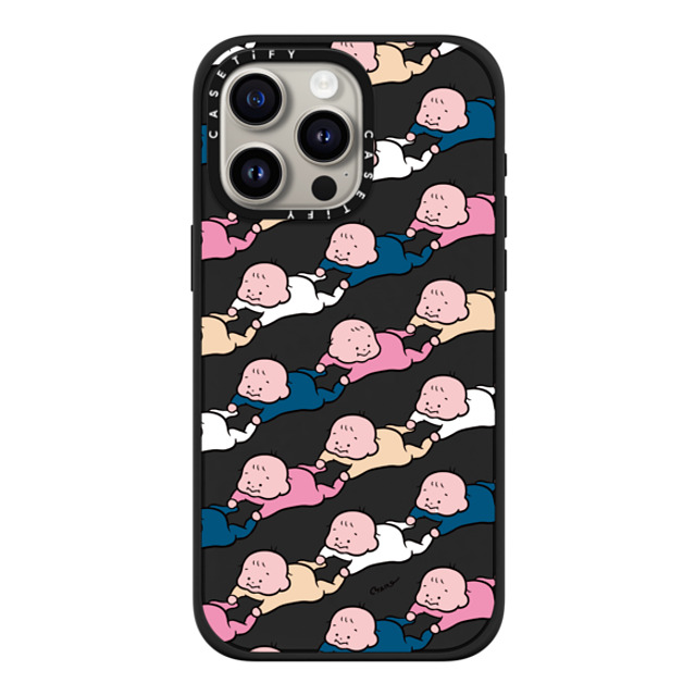 TARO OONO x CASETiFY iPhone 15 Pro Max ケース マットブラック インパクトケース MagSafe対応 Baby Baby Baby(BLUE & PINK) by TARO OONO