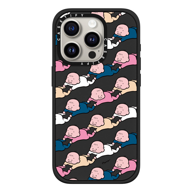 TARO OONO x CASETiFY iPhone 15 Pro ケース マットブラック インパクトケース MagSafe対応 Baby Baby Baby(BLUE & PINK) by TARO OONO