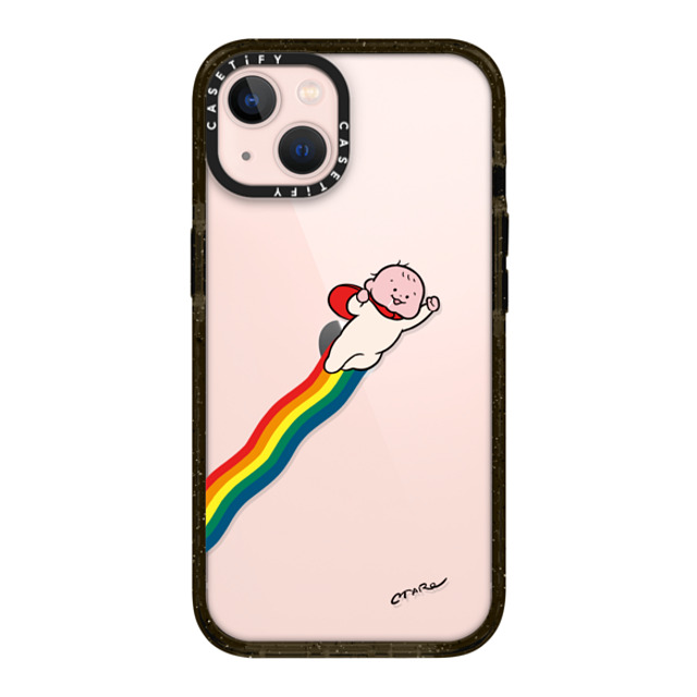 TARO OONO x CASETiFY iPhone 13 ケース ブラック インパクトケース SUPER HERO by TARO OONO