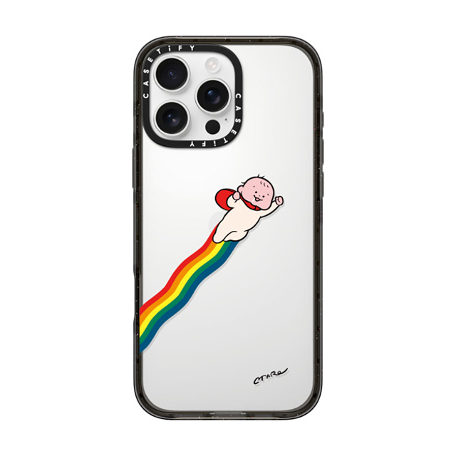 TARO OONO x CASETiFY iPhone 16 Pro Max ケース ブラック インパクトケース SUPER HERO by TARO OONO