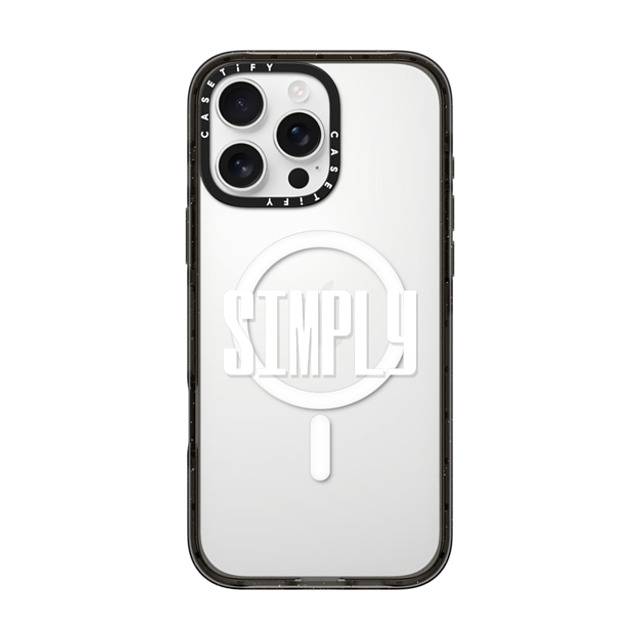 CASETiFY iPhone 16 Pro Max Case Black Impact Case MagSafe Compatible Custom Case - SIMPLY CASETiFY iPhone 16 Pro Max Case Black Impact Case MagSafe Compatible Custom Case - SIMPLY