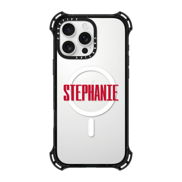 CASETiFY iPhone 16 Pro Max Case Black バウンスケース Custom Case - STEPHANIE CASETiFY iPhone 16 Pro Max Case Black バウンスケース Custom Case - STEPHANIE