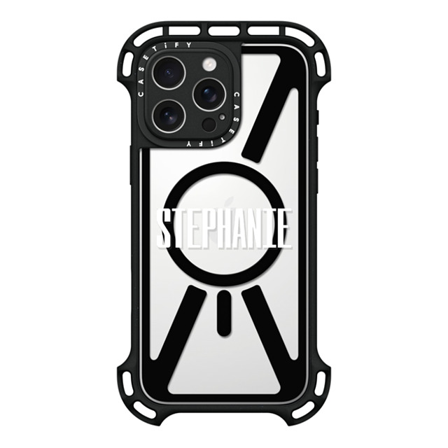 CASETiFY iPhone 16 Pro Max Case Black ウルトラ バウンスケース MagSafe対応 Custom Case - Stephanie CASETiFY iPhone 16 Pro Max Case Black ウルトラ バウンスケース MagSafe対応 Custom Case - Stephanie