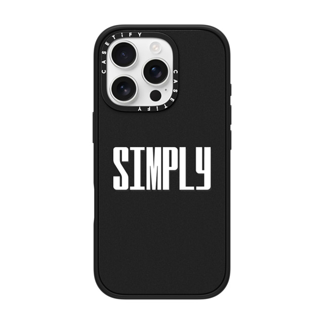 CASETiFY iPhone 16 Pro Case Matte Black Impact Case Custom Case - SIMPLY CASETiFY iPhone 16 Pro Case Matte Black Impact Case Custom Case - SIMPLY