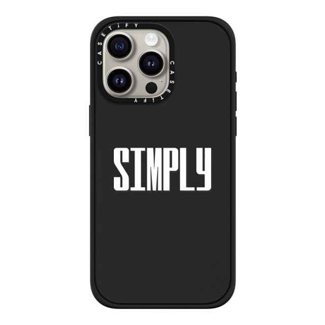 CASETiFY iPhone 15 Pro Max Case Matte Black Impact Case MagSafe Compatible Custom Case - SIMPLY CASETiFY iPhone 15 Pro Max Case Matte Black Impact Case MagSafe Compatible Custom Case - SIMPLY