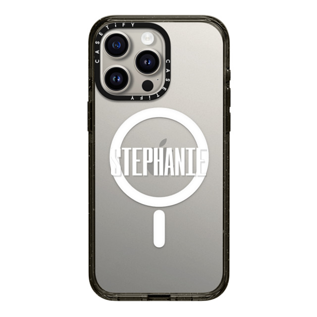 CASETiFY iPhone 15 Pro Max Case Black Impact Case MagSafe Compatible Custom Case - Stephanie CASETiFY iPhone 15 Pro Max Case Black Impact Case MagSafe Compatible Custom Case - Stephanie