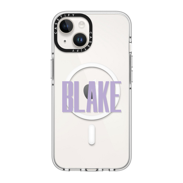 CASETiFY iPhone 14 Case Clear Clear Case MagSafe Compatible Custom Case - BLAKE CASETiFY iPhone 14 Case Clear Clear Case MagSafe Compatible Custom Case - BLAKE