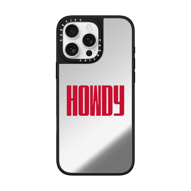 CASETiFY iPhone 16 Pro Max Case Silver on Black ミラーケース MagSafe対応 Custom Case - howdy CASETiFY iPhone 16 Pro Max Case Silver on Black ミラーケース MagSafe対応 Custom Case - howdy