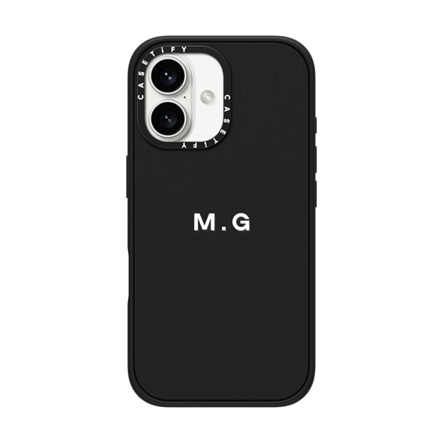CASETiFY iPhone 16 Case Matte Black Impact Case MagSafe Compatible Custom Case - m. g CASETiFY iPhone 16 Case Matte Black Impact Case MagSafe Compatible Custom Case - m. g