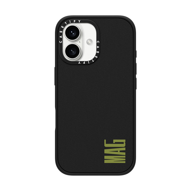 CASETiFY iPhone 16 Case Matte Black Impact Case MagSafe Compatible Custom Case - MAG CASETiFY iPhone 16 Case Matte Black Impact Case MagSafe Compatible Custom Case - MAG