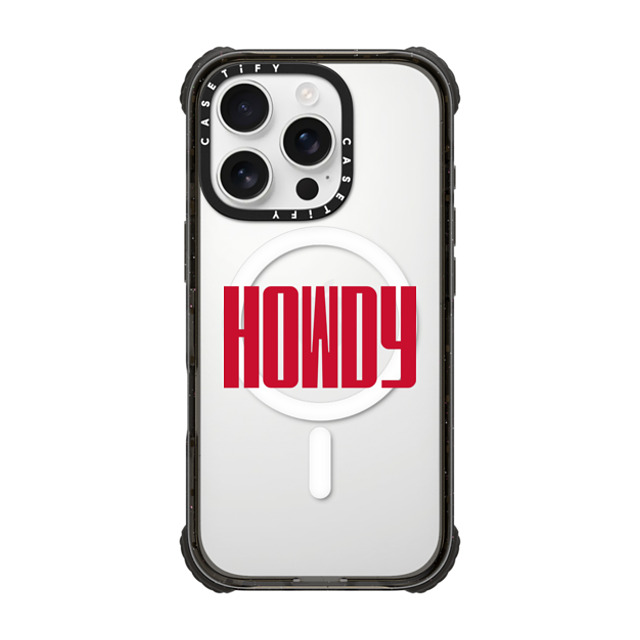 CASETiFY iPhone 16 Pro Case Black ウルトラ インパクトケース MagSafe 対応 Custom Case - howdy CASETiFY iPhone 16 Pro Case Black ウルトラ インパクトケース MagSafe 対応 Custom Case - howdy