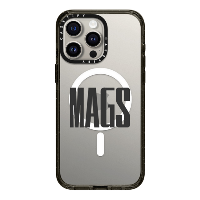 CASETiFY iPhone 15 Pro Max Case Black Impact Case MagSafe Compatible Custom Case - mags CASETiFY iPhone 15 Pro Max Case Black Impact Case MagSafe Compatible Custom Case - mags