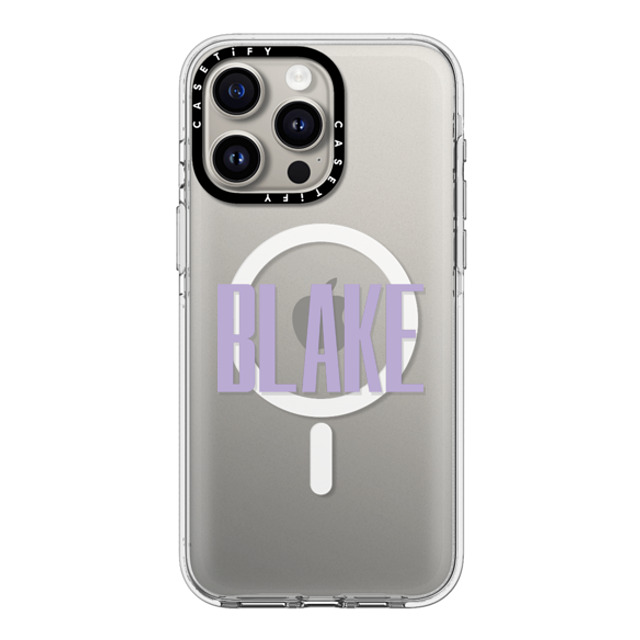 CASETiFY iPhone 15 Pro Max Case Clear Clear Case MagSafe Compatible Custom Case - BLAKE CASETiFY iPhone 15 Pro Max Case Clear Clear Case MagSafe Compatible Custom Case - BLAKE