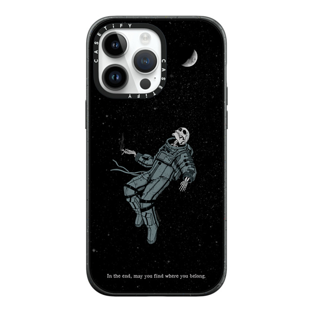 Tommy Devoid x CASETiFY iPhone 14 Pro Max Case Matte Black Impact Case MagSafe Compatible Somehow, Someday Tommy Devoid x CASETiFY iPhone 14 Pro Max Case Matte Black Impact Case MagSafe Compatible Somehow, Someday