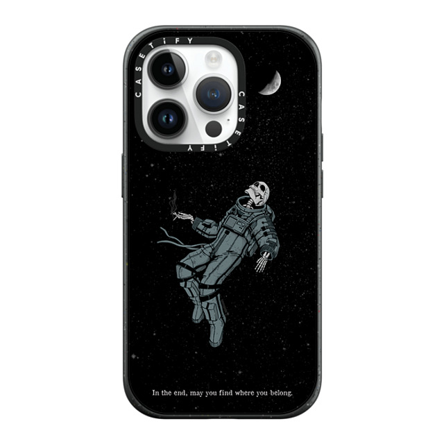 Tommy Devoid x CASETiFY iPhone 14 Pro ケース マットブラック インパクトケース MagSafe対応 Somehow, Someday