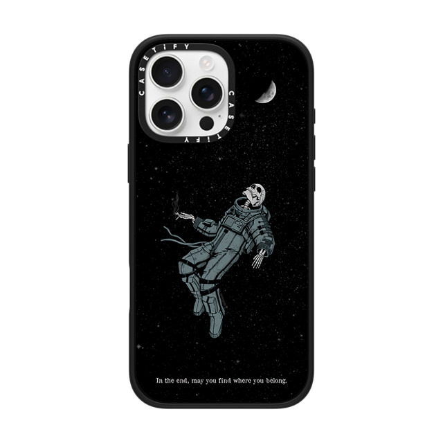 Tommy Devoid x CASETiFY iPhone 16 Pro Max ケース マットブラック インパクトケース Somehow, Someday
