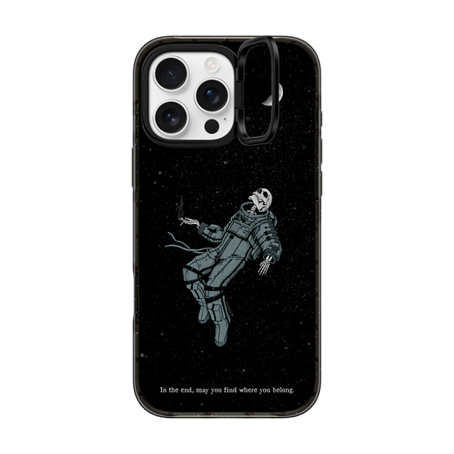 Tommy Devoid x CASETiFY iPhone 16 Pro Max ケース ブラック インパクトリングスタンドケース MagSafe対応 Somehow, Someday