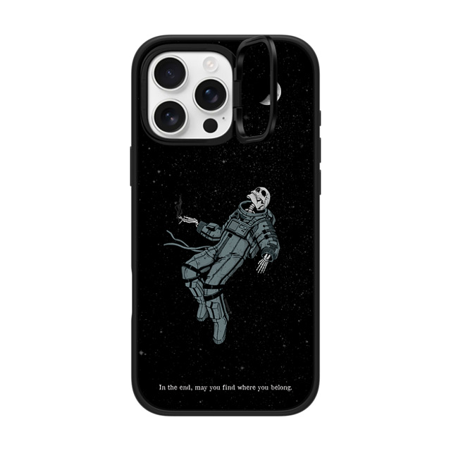 Tommy Devoid x CASETiFY iPhone 16 Pro Max ケース マットブラック インパクトリングスタンドケース MagSafe対応 Somehow, Someday